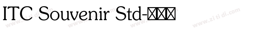 ITC Souvenir Std字体转换